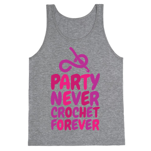 Party Never Crochet Forever Tank Top