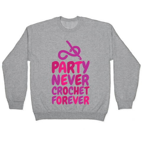 Party Never Crochet Forever Pullover