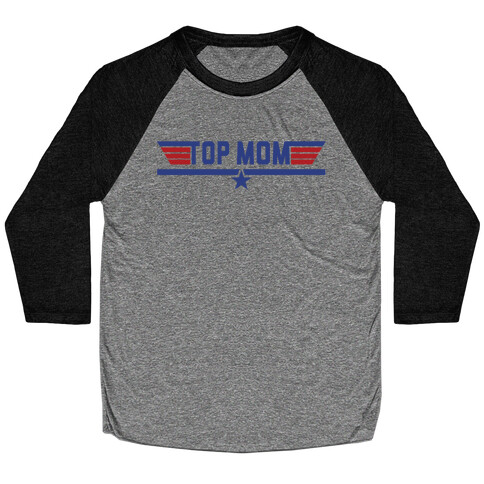 Top Mom Baseball Tee