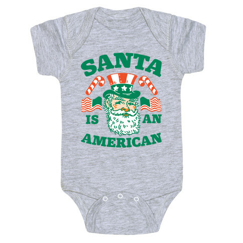 Santa Is An American Baby One-Piece