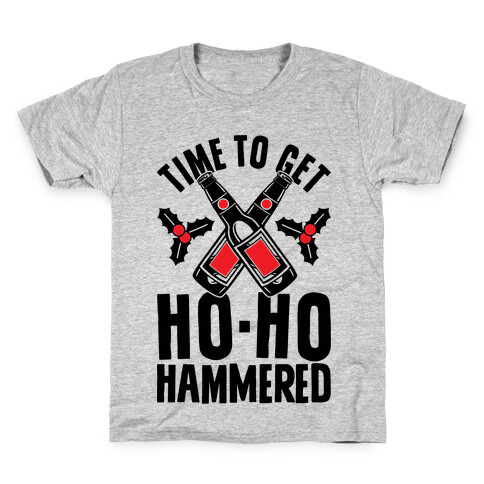 Time To Get Ho Ho Hammered Kids T-Shirt