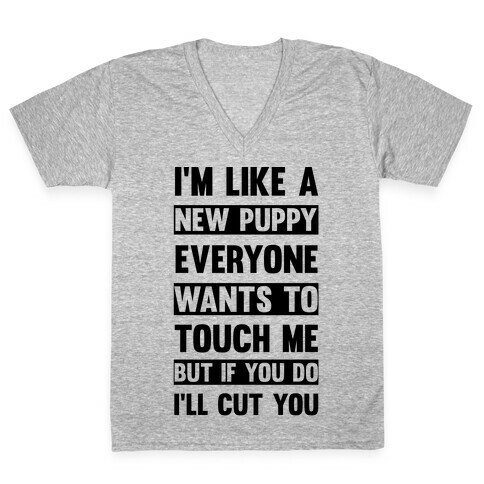 If You Do I'll Cut You V-Neck Tee Shirt