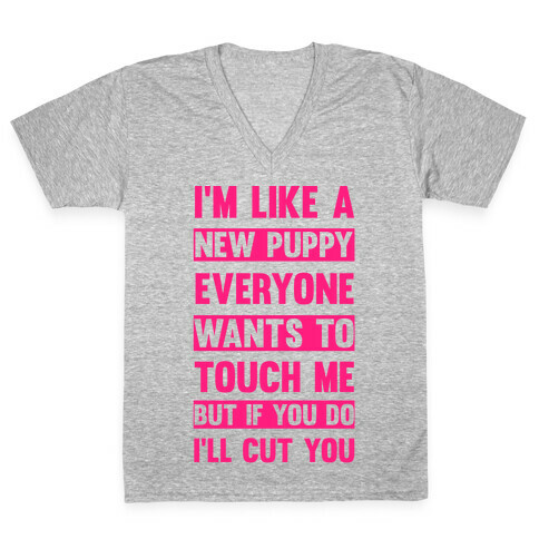 If You Do I'll Cut You V-Neck Tee Shirt