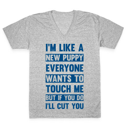 If You Do I'll Cut You V-Neck Tee Shirt