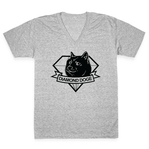 Diamond Doge V-Neck Tee Shirt