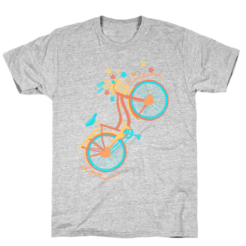 Love Your Ride: Colorful Bicycle T-Shirt