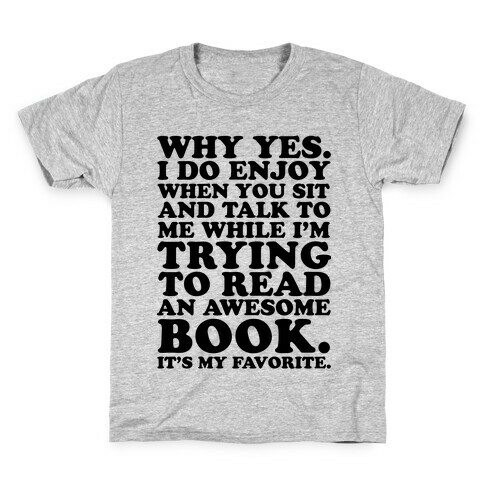 I'm Trying to Read an Awesome Book - Sarcastic Book Lover Kids T-Shirt