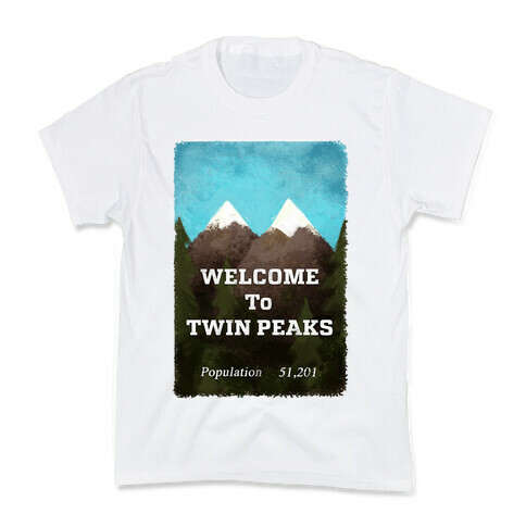 Vintage Twin Peaks Travel Sign Kids T-Shirt