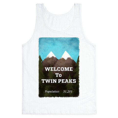 Vintage Twin Peaks Travel Sign Tank Top
