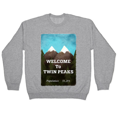 Vintage Twin Peaks Travel Sign Pullover