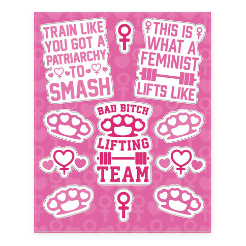 Feminist In Training  Stickers and Decal Sheet