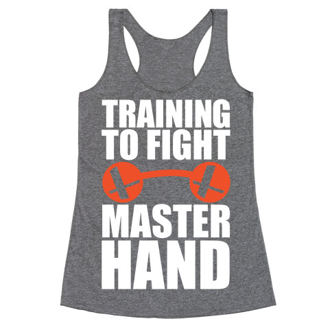 Training To Fight Master Hand Racerback Tank Top