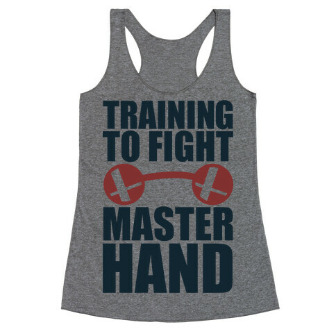 Training To Fight Master Hand Racerback Tank Top