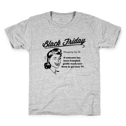 Black Friday Shopping Tip Kids T-Shirt