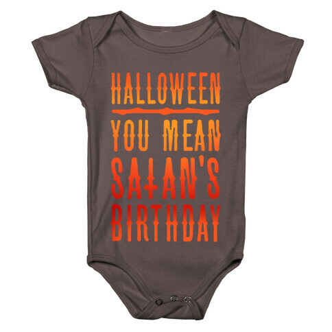 Halloween Satan's Birthday Baby One-Piece