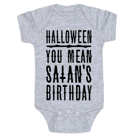 Halloween Satan's Birthday Baby One-Piece