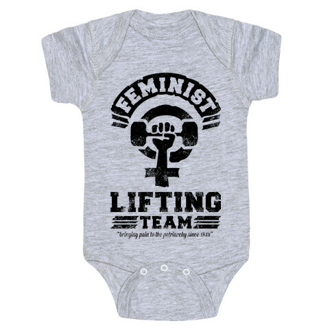 Feminist Lifting Team Baby One-Piece