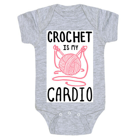 Crochet is my Cardio Baby One-Piece