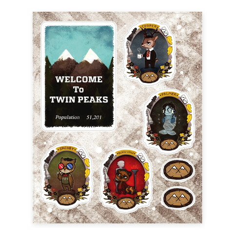 Twin Peaks  Stickers and Decal Sheet