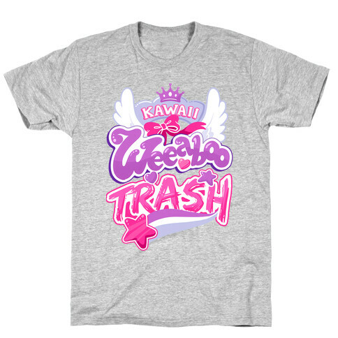 Kawaii Weeaboo Trash Anime Logo T-Shirt