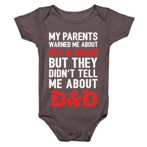 My Parents Didn't Warn Me About D&D Baby One-Piece