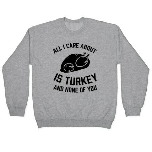 All I Care About Is Turkey And None Of You Pullover