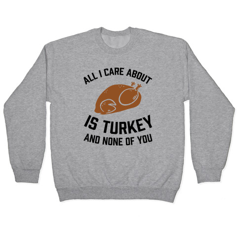 All I Care About Is Turkey And None Of You Pullover