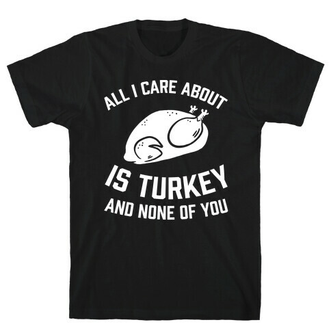 All I Care About Is Turkey And None Of You T-Shirt