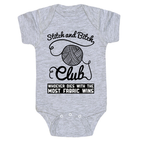 Stitch And Bitch Club Baby One-Piece