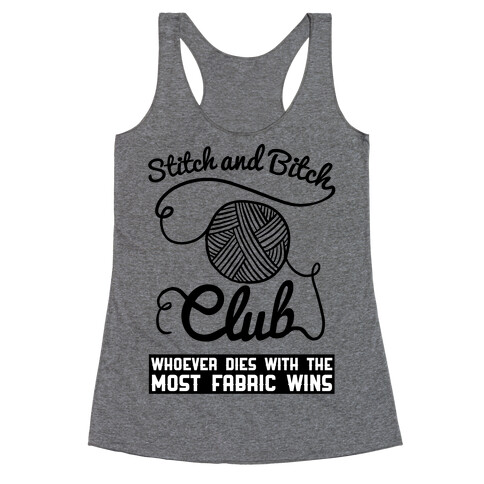 Stitch And Bitch Club Racerback Tank Top