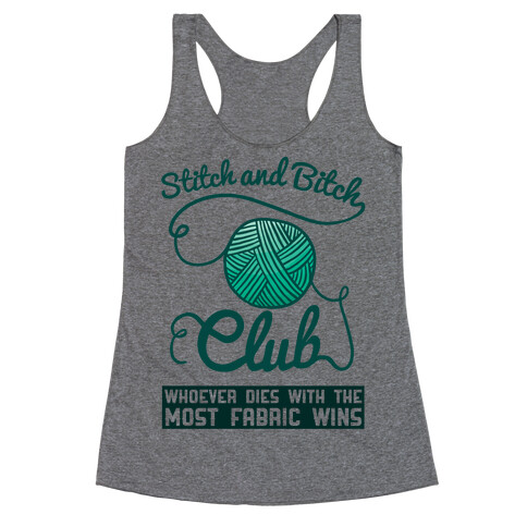 Stitch And Bitch Club Racerback Tank Top