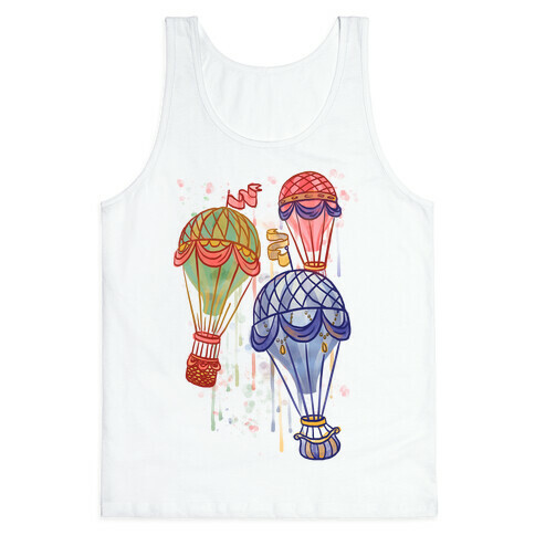 Watercolor Balloon Trip Tank Top