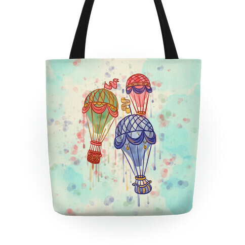 Watercolor Balloon Trip Tote