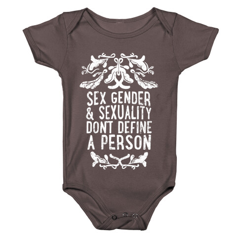 Sex Gender And Sexuality Don't Define A Person Baby One-Piece