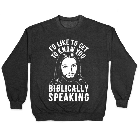 I'd Like To Get To Know You Biblically Speaking Pullover