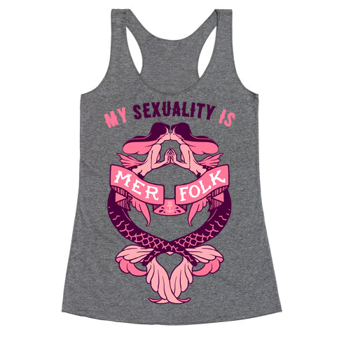 My Sexuality Is Mermaids Racerback Tank Top