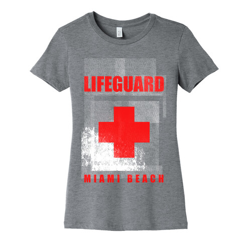 Miami Beach Life Guard (vintage) Womens T-Shirt