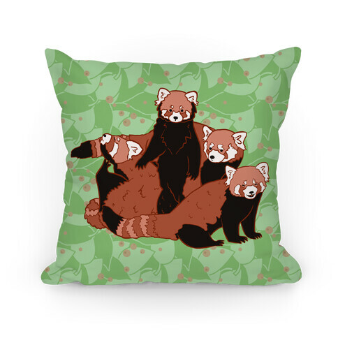 Cute Red Pandas Pillow