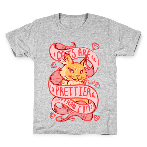 Cats are Prettier Than I Am Kids T-Shirt