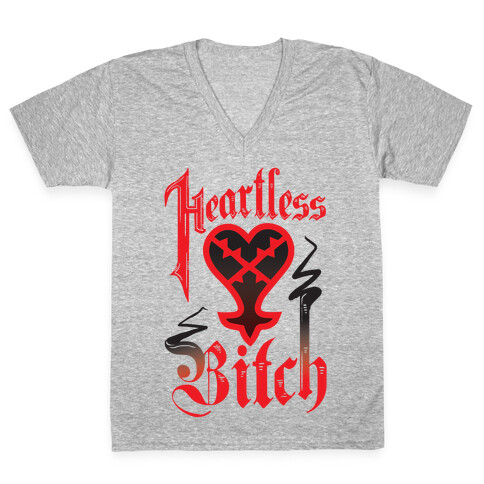 Heartless Bitch V-Neck Tee Shirt