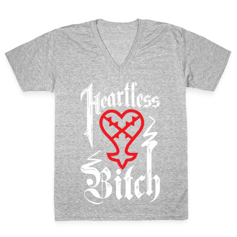 Heartless Bitch V-Neck Tee Shirt