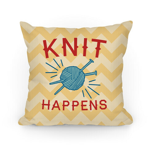 Knit Happens Pillow