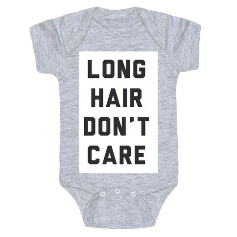 Long Hair Don't Care Baby One-Piece