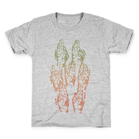 Healing Yoga Mudras Kids T-Shirt