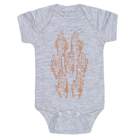 Healing Yoga Mudras Baby One-Piece