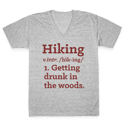 Hiking Definition V-Neck Tee Shirt