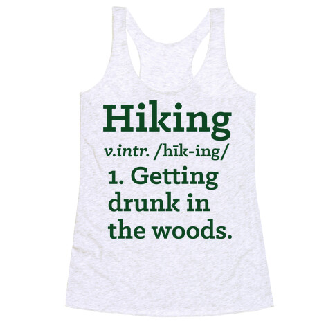 Hiking Definition Racerback Tank Top