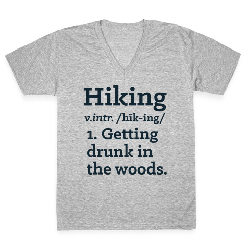 Hiking Definition V-Neck Tee Shirt