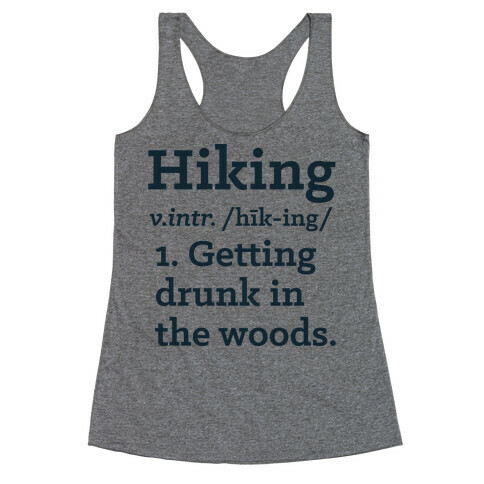 Hiking Definition Racerback Tank Top