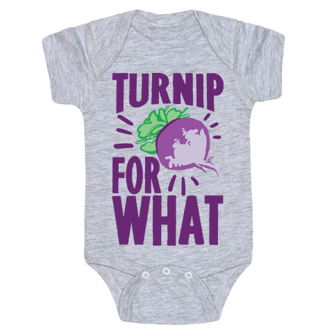 Turnip For What Baby One-Piece